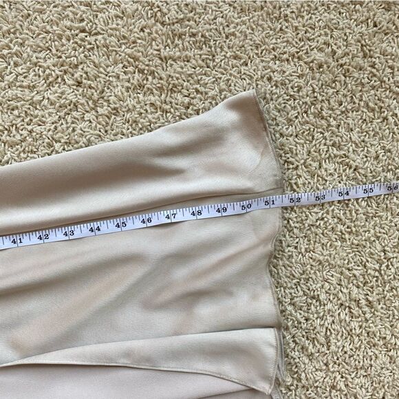 Jenny Yoo Long Bridesmaids Dress Beckett Latte Size 2 Worn Once - Picture 11 of 15